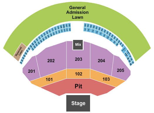 Gorge Amphitheatre Dave Matthews Band Seating Chart