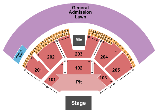 Gorge Amphitheatre Dave Matthews Band Seating Chart