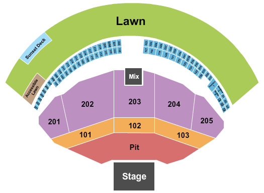 Gorge Amphitheatre Dave Matthews Band Seating Chart